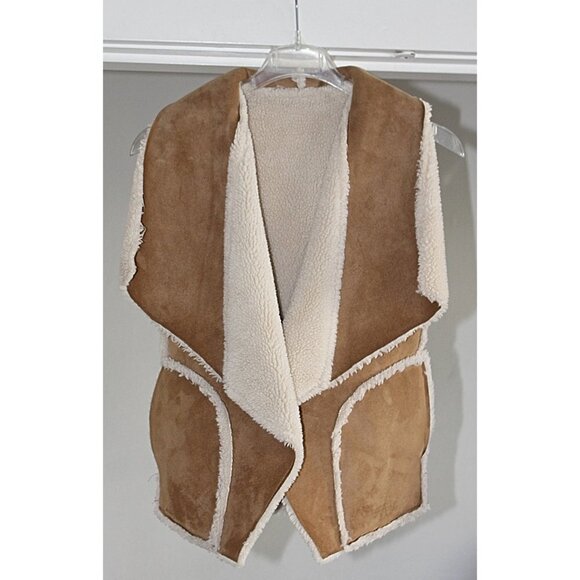 Sanctuary Brand - Women's Faux Shearling Reversible Vest, One Size Fits Most - Picture 2 of 7